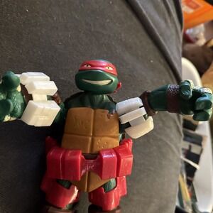 🔥‎ TMNT Ninja Turtles Action Figure Raphael Dimension X Viacom 2012 10" G5243
